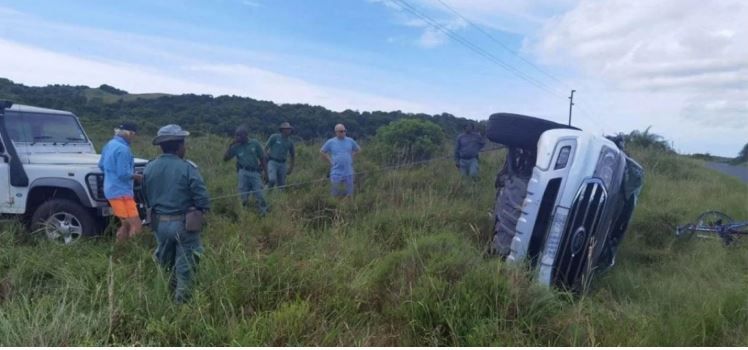 An elephant incident at iSimangaliso Wetland Park.